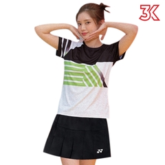 Áo cầu lông Yonex Nam Nữ 2 màu Đen Xanh Mẫu 3K03 2022 1 Áo