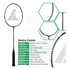 Vợt cầu lông ProKennex DESTINY CONTROL 1 vợt 1 túi