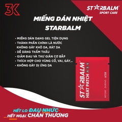 Miếng dán nhiệt Starbalm Aqua Gel Heat Patches Hộp 4 miếng [Siêu Sale] [FreeShip] [Chính hãng]