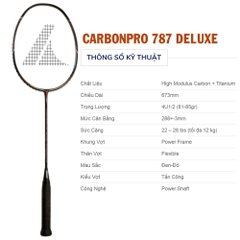 Vợt cầu lông ProKennex CARBON PRO 787 DELUXE 1 vợt 1 túi