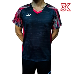 Áo cầu lông Yonex Nam Nữ Mẫu 3K04 Đen 1 Áo [Free Ship] [Ảnh thật]
