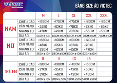 Áo cầu lông thể thao VICTEC STRIKE ON Size Nam Nữ Trẻ Em