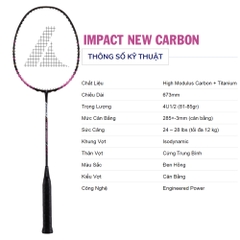 Vợt cầu lông ProKennex IMPACT NEW CARBON 1 vợt 1 túi