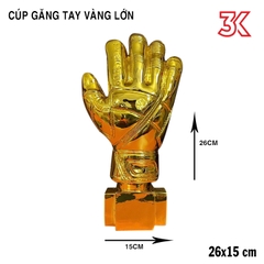 Cúp găng tay vàng 2021 nhựa cứng