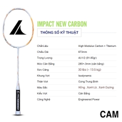 Vợt cầu lông ProKennex IMPACT NEW CARBON 1 vợt 1 túi