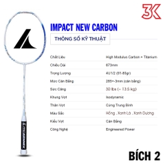 Vợt cầu lông ProKennex IMPACT NEW CARBON 1 vợt 1 túi