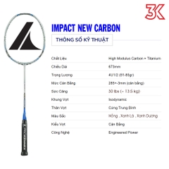 Vợt cầu lông ProKennex IMPACT NEW CARBON 1 vợt 1 túi