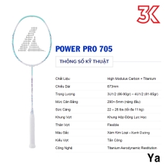 Vợt cầu lông ProKennex POWER PRO 705 1 khung 1 túi