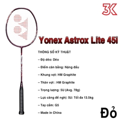Vợt Cầu Lông Yonex Astrox Lite 45i 5U 1 khung vợt 1 túi [Chính hãng][bảo hành 3T]