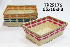 Bamboo bread basket SKU TR29176