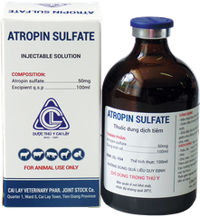 ATROPINSULFATE Thuốc dung dịch tiêm giảm đau bụng chống nôn mửa tiêu chảy, giải độc