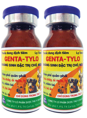 GENTA TYLO 10ml Thuốc dung dịch tiêm kháng sinh đặc trị chó mèo