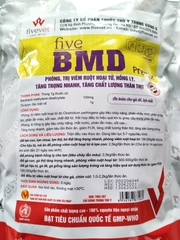 Five BMD Premix 100G Phòng, trị viêm ruột hoại tử, hồng lỵ, tăng trọng nhanh, tăng chất lượng thân thịt