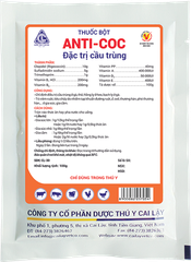 ANTICOC 100G Thuốc bột Đặc trị cầu trùng
