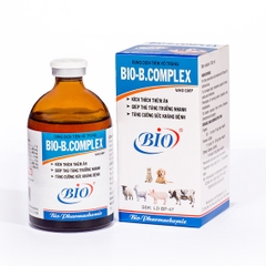 BIO BCOMPLEX 100ml Dung dịch tiêm vô trùng kích thích thèm ăn, giúp thú tăng trưởng nhanh, tăng cường sức khám bệnh