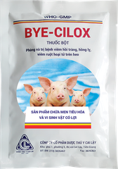 BYE CILOX Thuốc bột phòng và trị bệnh viêm hồi tràng hồng lị viêm ruột hoại tử trên heo