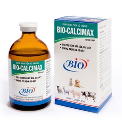 BIO CALCIMAX 100ml Dung dịch tiêm vô trùng đặc trị bệnh sốt sữa, bại liệt, phòng, trị bệnh co giật