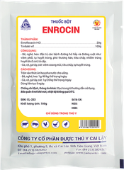 ENROCIN 100G Thuốc bột trị các bệnh đường hô hấp và đường ruột