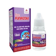 Five FUNAZOLE 10ML Đặc trị nấm phổi, nấm điều, nấm da trên chó, mèo, chim, thỏ, gà