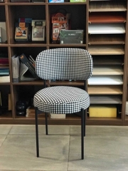 Ghế Ăn Khung Sắt Vải Caro - GAN132