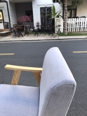 GHẾ SOFA TAY DẸT ĐƠN GỖ CAO SU - SFG02