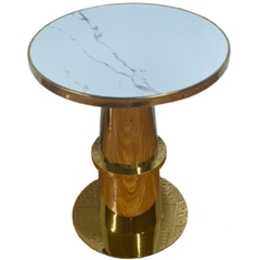 BÀN CAFE CHÂN INOX NHẬP KHẨU - BCF19