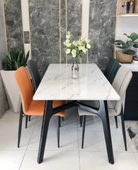 BÀN ĂN CONCORDE II MẶT ĐÁ CHÂN GỖ