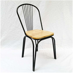 GHẾ SẮT MẶT GỖ