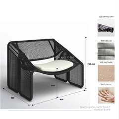 Ghế Thư Giãn Ngoài Trời Đan Dây GD15
