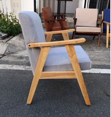 GHẾ SOFA TAY DẸT ĐƠN GỖ CAO SU - SFG02