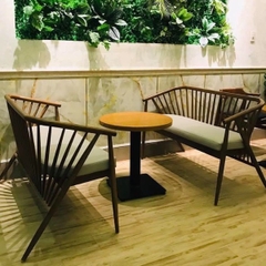 GHẾ SOFA GENNY GỖ TỰ NHIÊN - SFG01