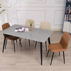 BÀN ĂN MẶT ĐÁ CERAMIC CHÂN CÔN - BAMD46