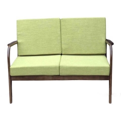 GHẾ SOFA TAY CONG ĐÔI GỖ CAO SU - SFG24