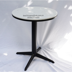 BÀN CAFE MẶT ĐÁ CHÂN TRỤ 4 CẠNH - BCF30