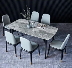 BÀN ĂN CONCORDE II MẶT ĐÁ CHÂN GỖ