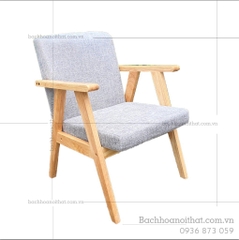 GHẾ SOFA TAY DẸT ĐƠN GỖ CAO SU - SFG02