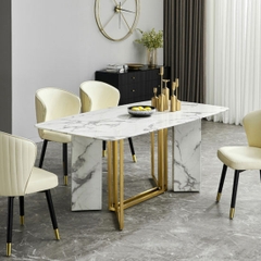 BÀN ĂN MẶT ĐÁ CẨM THẠCH - BAMD17