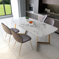 BÀN ĂN MẶT ĐÁ CẨM THẠCH - BAMD18