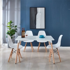 BÀN CAFE EAMES MẶT GỖ CHỮ NHẬT 1M2 - BCF32