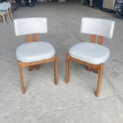 GHẾ ĂN BỌC NỆM GỖ TỰ NHIÊN - GAG98