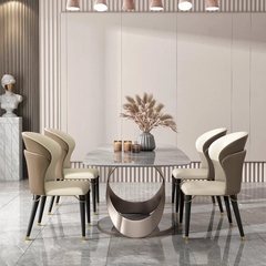 BÀN ĂN MẶT ĐÁ CERAMIC NHẬP KHẨU - BAMD02