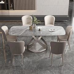 BÀN ĂN MẶT ĐÁ CERAMIC NHẬP KHẨU - BAMD02