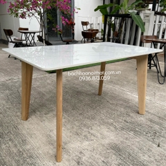 BỘ BÀN ĂN GỖ TỰ NHIÊN 4 GHẾ CHỮ A - BBA38