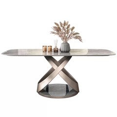 BÀN ĂN MẶT ĐÁ CERAMIC NHẬP KHẨU - BAMD02