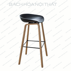 GHẾ HEY BAR CHÂN SẮT SƠN GIẢ GỖ - BAR3