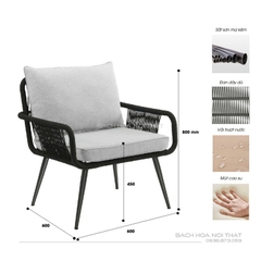 Ghế Sắt Ngoài Trời Giá Rẻ GD30