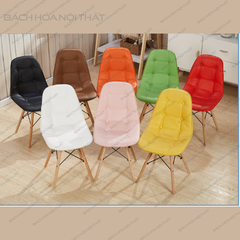 GHẾ EAMES BỌC NỆM CHÂN GỖ