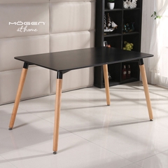 BÀN CAFE EAMES MẶT GỖ CHỮ NHẬT 1M2 - BCF32