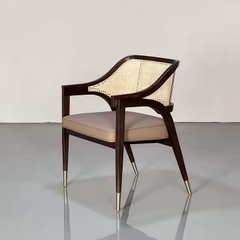 Ghế Gỗ Đan Mây Phong Cách Vintage- GDM19