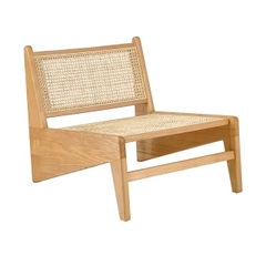 Ghế Kangaroo Đan Mây Gỗ Sồi Sơn Đen GDM17